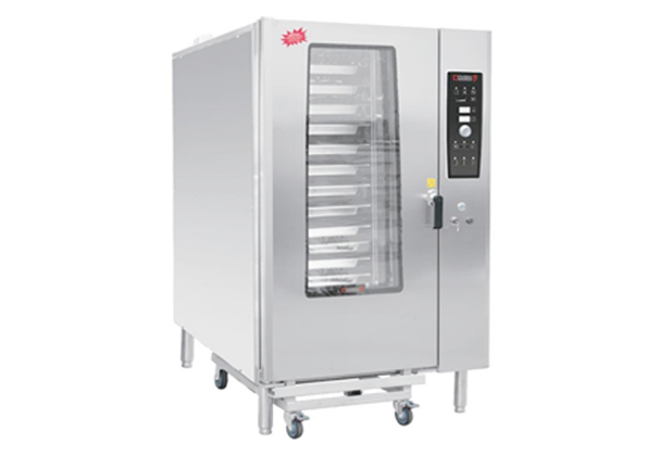 40盘带推车电热电子版万能蒸烤箱-JG024