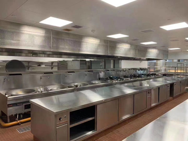 某酒店厨房设备现场展示