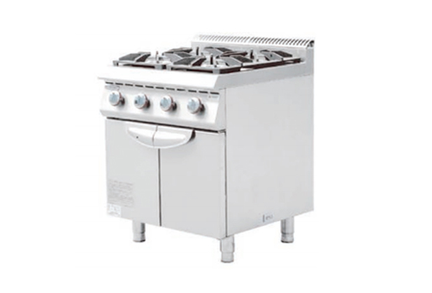 燃气四头煲仔炉连柜-JG012