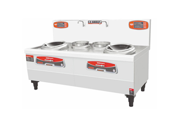 绿磁双炒双尾炒炉-JG007