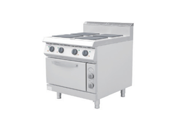 电四头煮食炉连柜方头-JG009